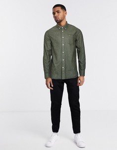 Саржевая рубашка Lyle & Scott-Зеленый