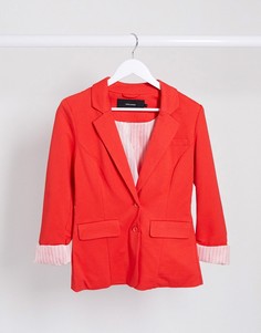 Красный пиджак с отворотами Vero Moda