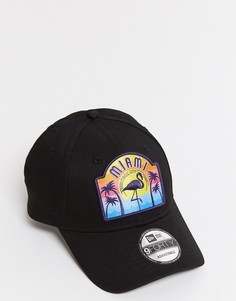 Черная кепка с нашивкой New Era 9forty-Черный