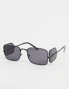 Черные солнцезащитные очки со вставками по бокам Jeepers Peepers-Черный