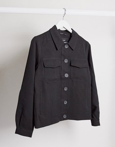 Черная oversized-куртка Vero Moda-Черный