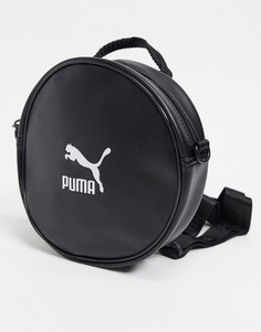 Черный круглый рюкзак Puma