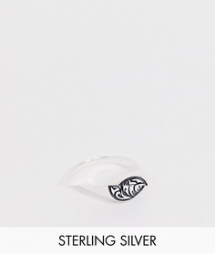 Серебряное кольцо-печатка с отделкой в виде волка ASOS DESIGN-Серебряный