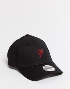 Черная кепка с регулируемым ремешком New Era 9Forty-Черный