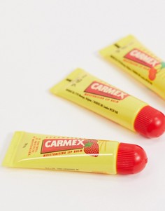 Три бальзама для губ в тубах Carmex-Бесцветный