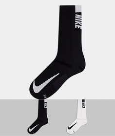 Набор из 2 пар черных и белых носков Nike Multiplier-Мульти