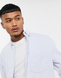 Голубая свободная вельветовая рубашка в стиле 90-х ASOS DESIGN-Синий