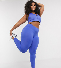 Фиолетовые леггинсы Nike Training Plus-Черный