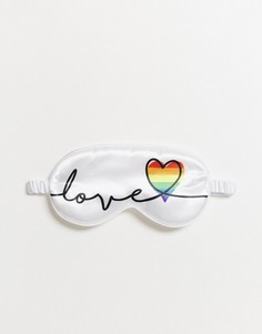 Маска для сна с надписью "love" SMUG-Белый