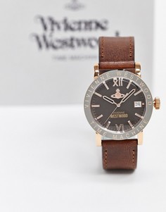 Часы с коричневым ремешком Vivienne Westwood-Коричневый