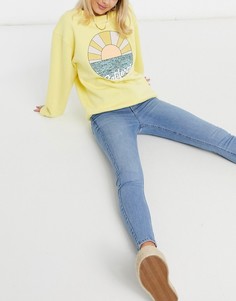 Голубые моделирующие джинсы скинни New Look-Синий