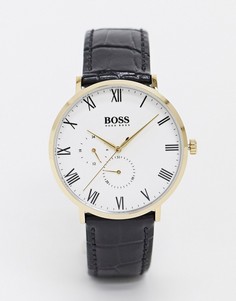 Часы с черным ремешком Boss william-Черный