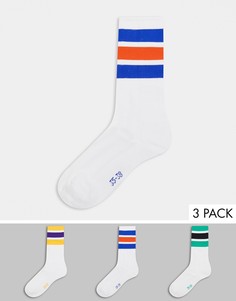 Белые носки с разноцветной отделкой Dickies-Мульти