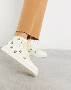Кроссовки со смайлами adidas Originals Americana Decon-Белый