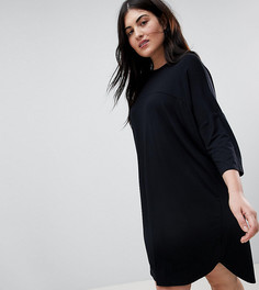 Платье-футболка в стиле oversize ASOS DESIGN Curve-Черный
