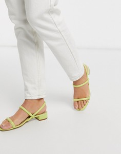 Желтые босоножки на низком каблуке ALDO-Желтый