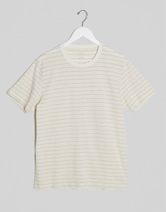 Белая футболка с полосками Celio-Белый