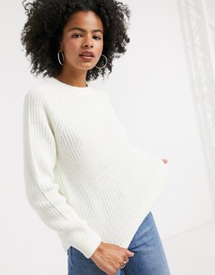 Белый джемпер с круглым вырезом Vero Moda