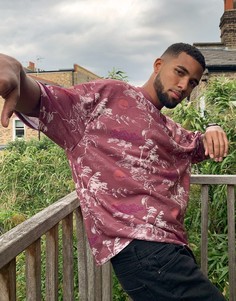Oversize-футболка с принтом ASOS DESIGN-Мульти