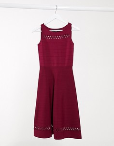 Красное приталенное платье French Connection-Розовый