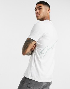 Белая футболка с принтом на спине Jack & Jones Originals-Белый