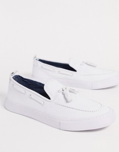 Белые кеды-слипоны с кисточками ASOS DESIGN-Белый
