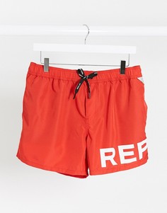 Красные шорты для плавания с логотипом Replay-Красный