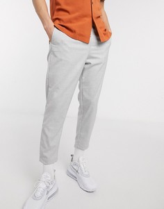 Строгие серые джоггеры Bershka-Серый