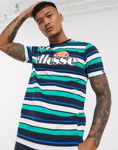 Футболка в полоску ellesse Panorama-Темно-синий