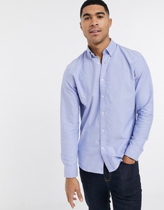 Рубашка с длинными рукавами Selected Homme-Синий