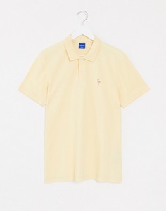 Желтая футболка-поло с вышитым фламинго Jack & Jones Originals-Желтый