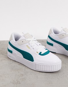 Кроссовки с зелеными вставками Puma Cali Sport-Зеленый