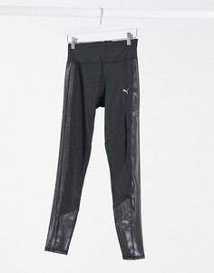 Черные леггинсы Puma After Glow 7/8 performance-Черный