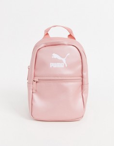 Розовый рюкзак металлик Puma Core Minime