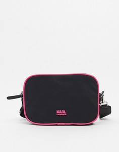 Черная сумка через плечо с логотипом Karl Lagerfeld-Черный