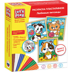 Раскраска пластилином Let`s Play "Любимые питомцы"