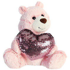 Мягкая игрушка Aurora Медведь большое сердце, 30 см