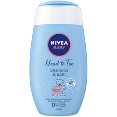 Шампунь для волос и пена для купания Nivea Baby, 200 мл