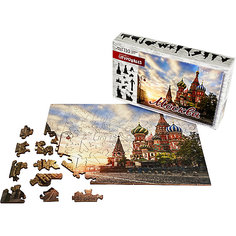 Фигурные деревянные пазлы Нескучные игры Citypuzzles "Москва"