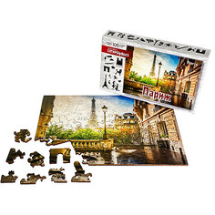 Фигурные деревянные пазлы Нескучные игры Citypuzzles "Париж"