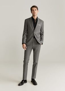 Хлопковая рубашка Tailored slim fit - Emeritol Mango