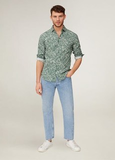 Рубашка slim fit с цветочным принтом - Regina Mango