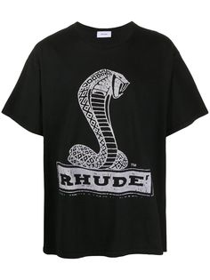 Rhude футболка с принтом
