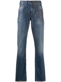 Off-White джинсы bootcut с эффектом потертости
