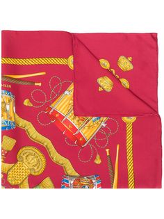 Hermès платок с принтом
