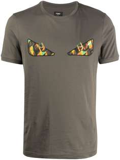 Fendi футболка с вышивкой Bag Bugs