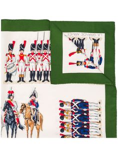 Hermès платок с принтом La Grande Armee