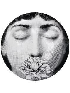Fornasetti тарелка с принтом