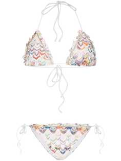 Missoni Mare бикини с оборками и узором зигзаг