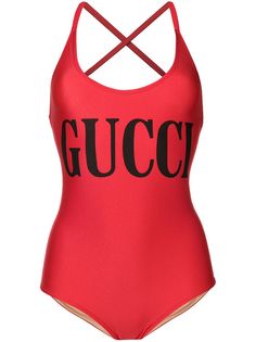 Gucci слитный купальник с логотипом